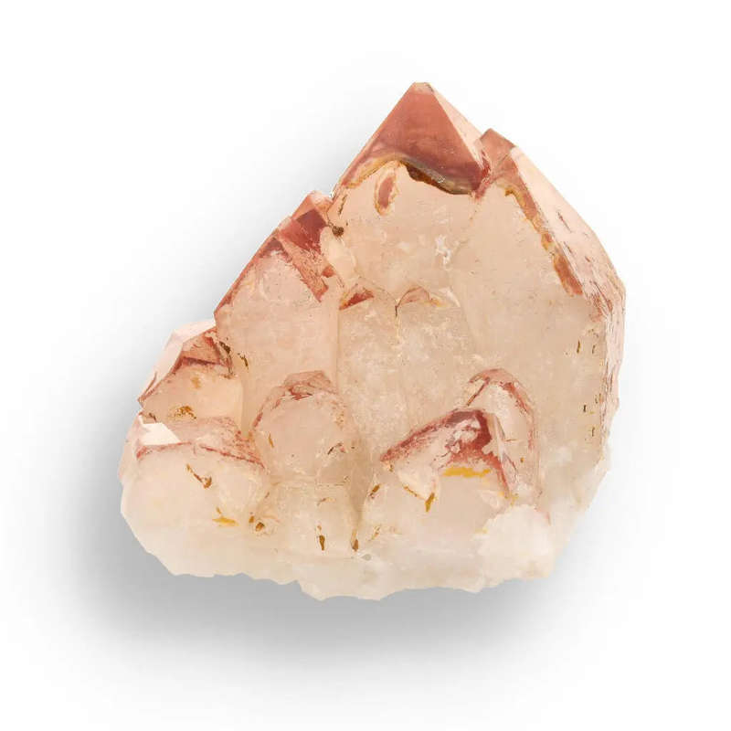 Hematite Coated Quartz Cluster from Pellaberg, Northern Cape, South Africa
