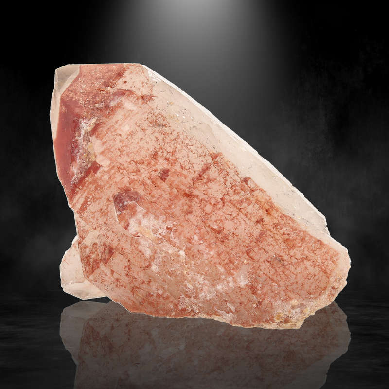 Hematite Included Quartz Crystal from Pellaberg, Northern Cape, South Africa