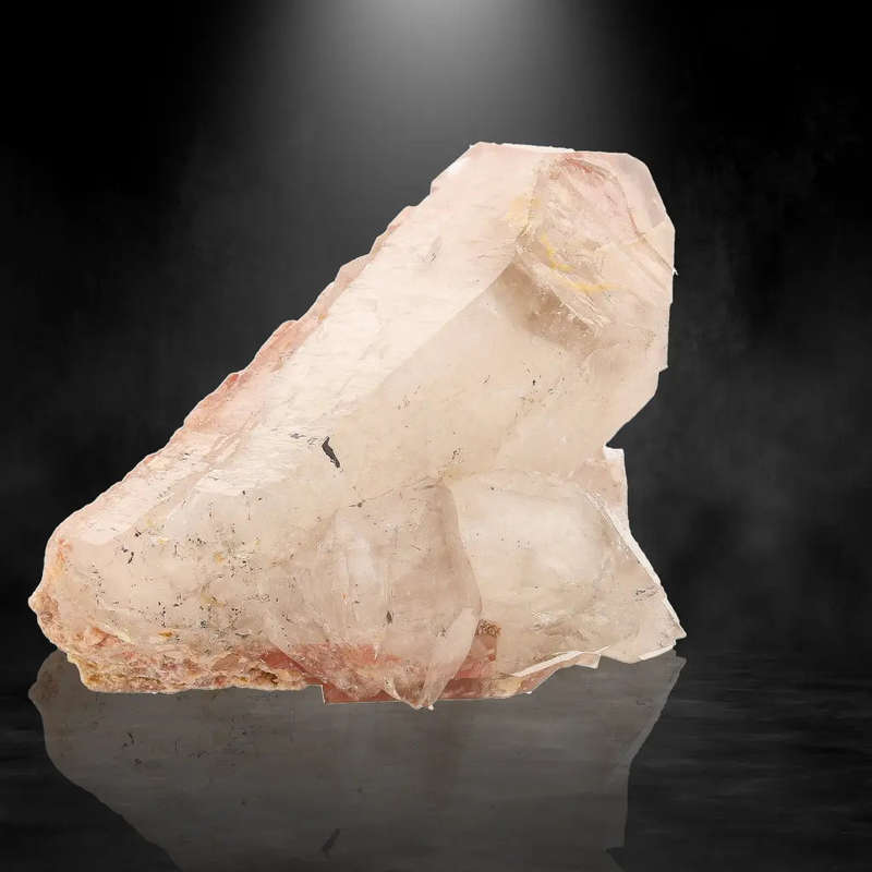 Hematite Included Quartz Crystal from Pellaberg, Northern Cape, South Africa