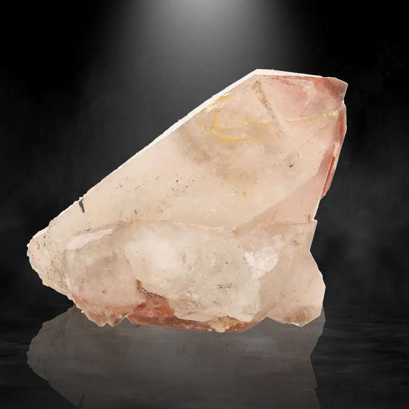 Hematite Included Quartz Crystal from Pellaberg, Northern Cape, South Africa