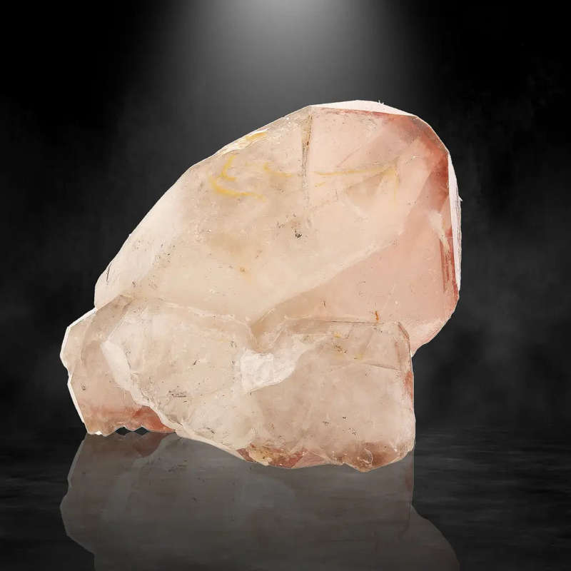 Hematite Included Quartz Crystal from Pellaberg, Northern Cape, South Africa