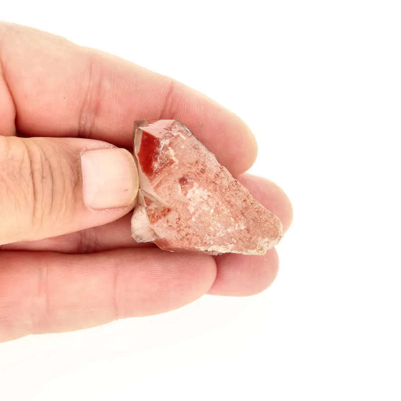 Hematite Included Quartz Crystal from Pellaberg, Northern Cape, South Africa