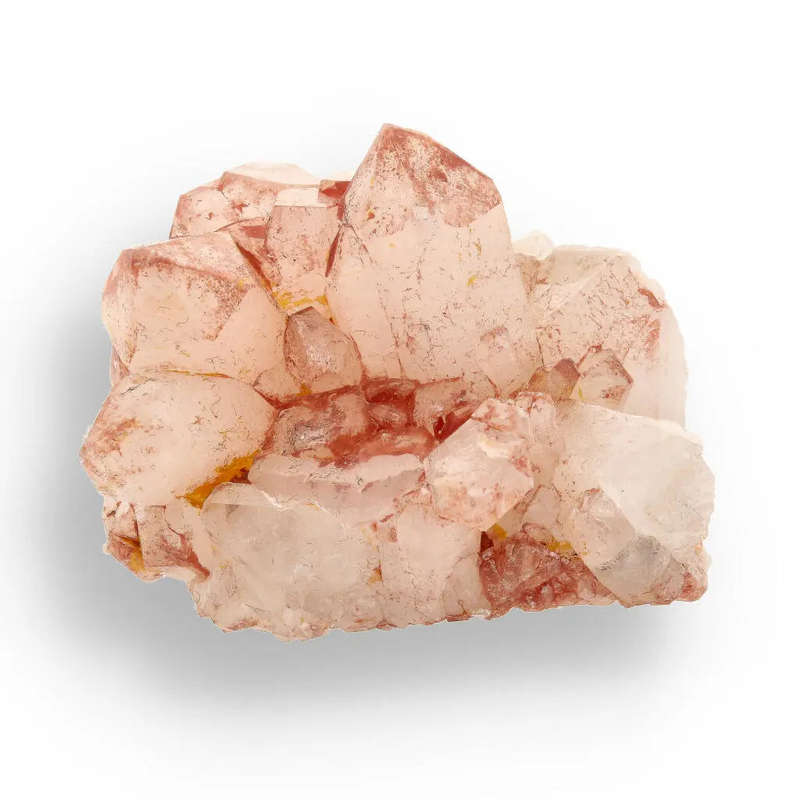 Hematite Coated Quartz Cluster from Pellaberg, Northern Cape, South Africa