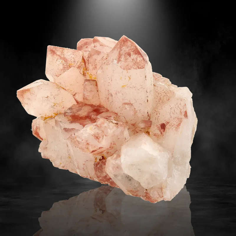 Hematite Coated Quartz Cluster from Pellaberg, Northern Cape, South Africa