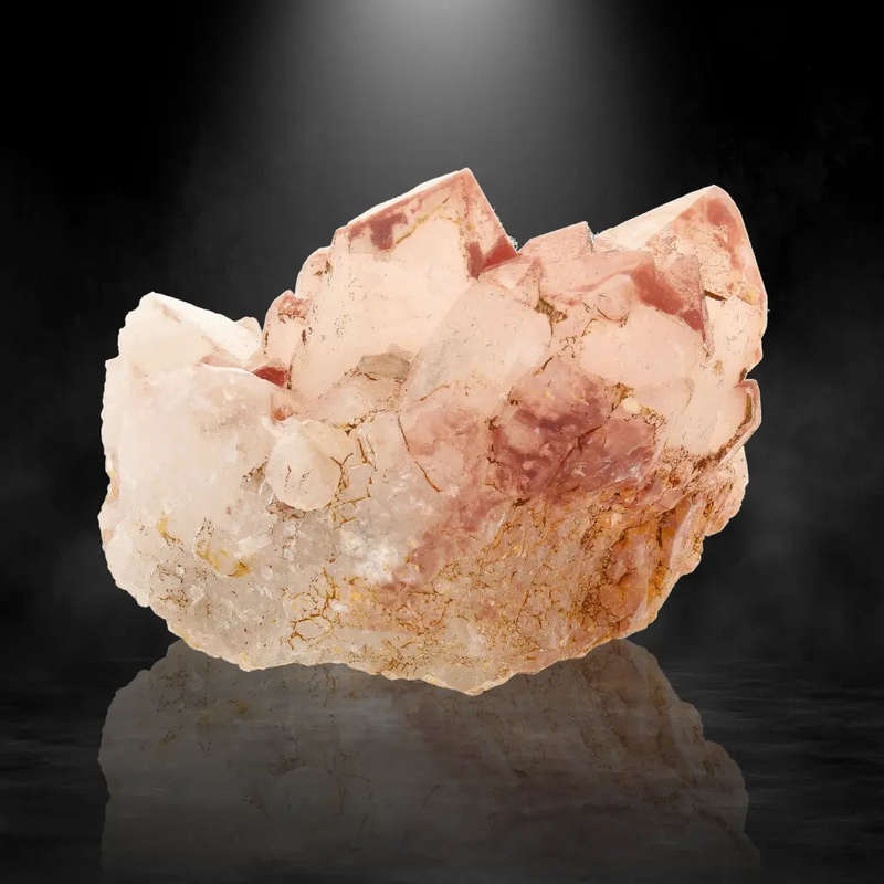 Hematite Coated Quartz Cluster from Pellaberg, Northern Cape, South Africa