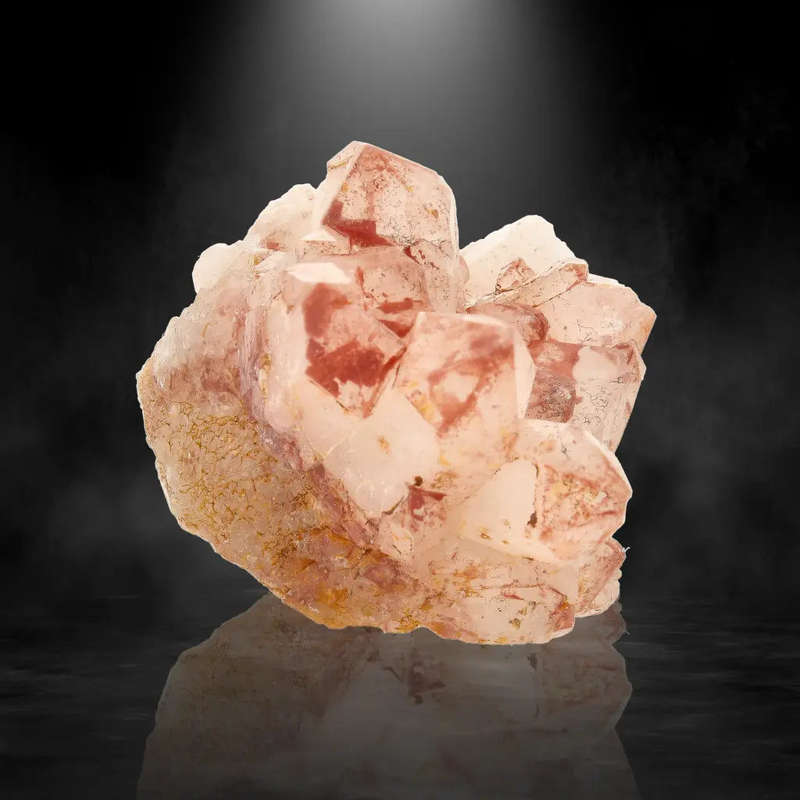 Hematite Coated Quartz Cluster from Pellaberg, Northern Cape, South Africa