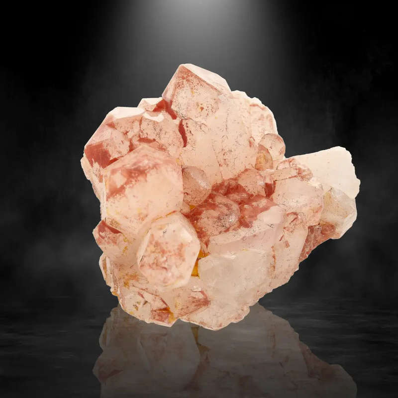 Hematite Coated Quartz Cluster from Pellaberg, Northern Cape, South Africa