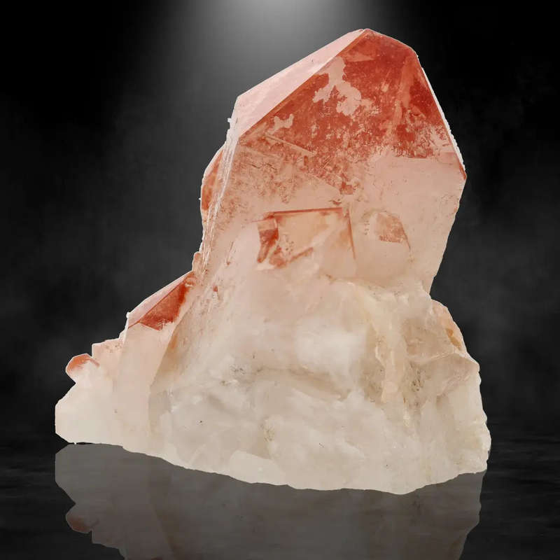 Hematite Coated Quartz Cluster from Pellaberg, Northern Cape, South Africa