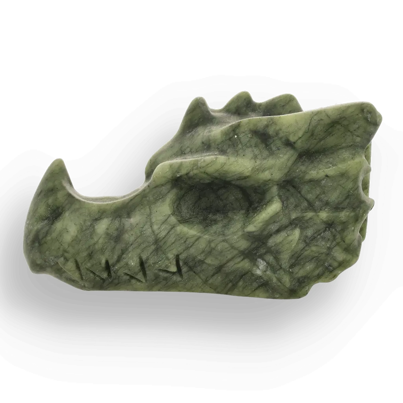 Nephrite Dragon of Ancient Strength and Serenity
