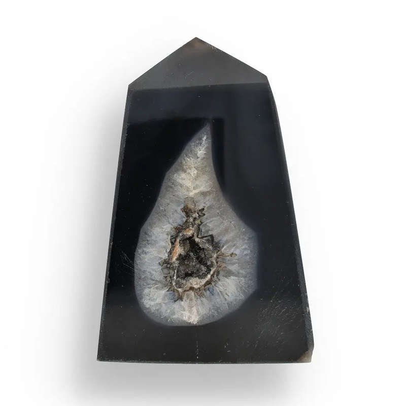 Black Agate Power Point  Grounding & Strength