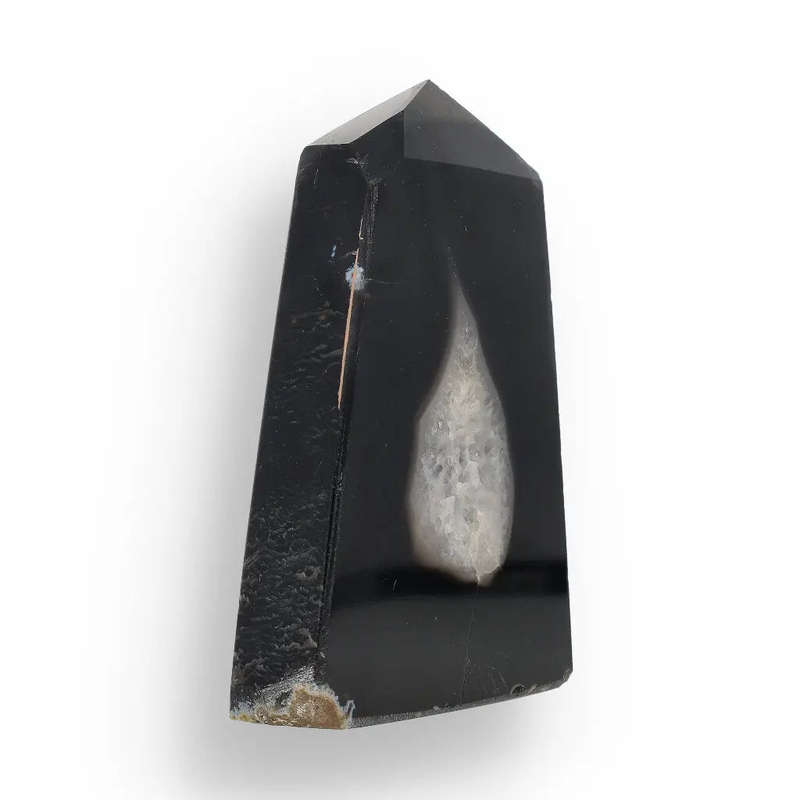 Black Agate Power Point  Grounding & Strength