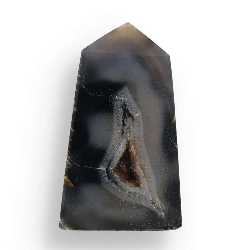 Black Agate Guardian Point  Bold & Protective