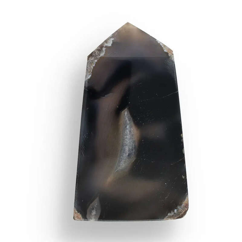Black Agate Guardian Point  Bold & Protective