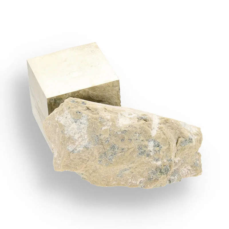 Navajún Pyrite Cube on Matrix - Collector Grade Specimen