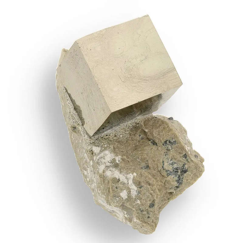 Exceptional Navajún Pyrite in Host Rock - Classic Locality