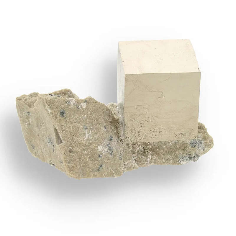 Exceptional Navajún Pyrite in Host Rock - Classic Locality