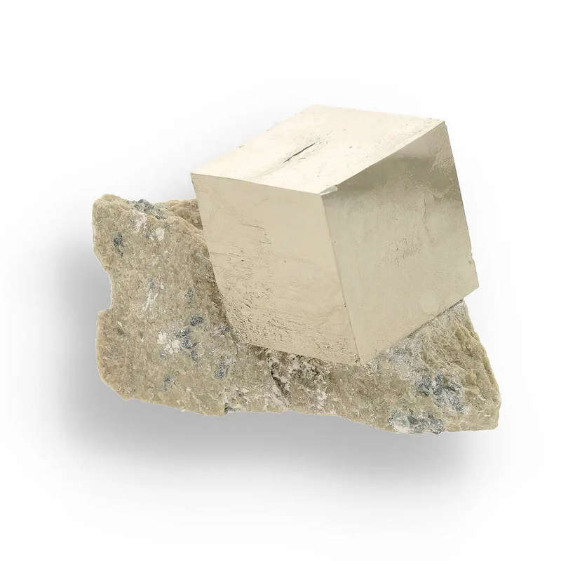 Exceptional Navajún Pyrite in Host Rock - Classic Locality