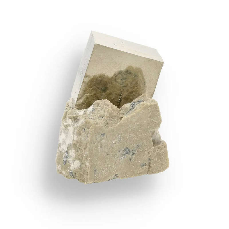 Exceptional Navajún Pyrite in Host Rock - Classic Locality