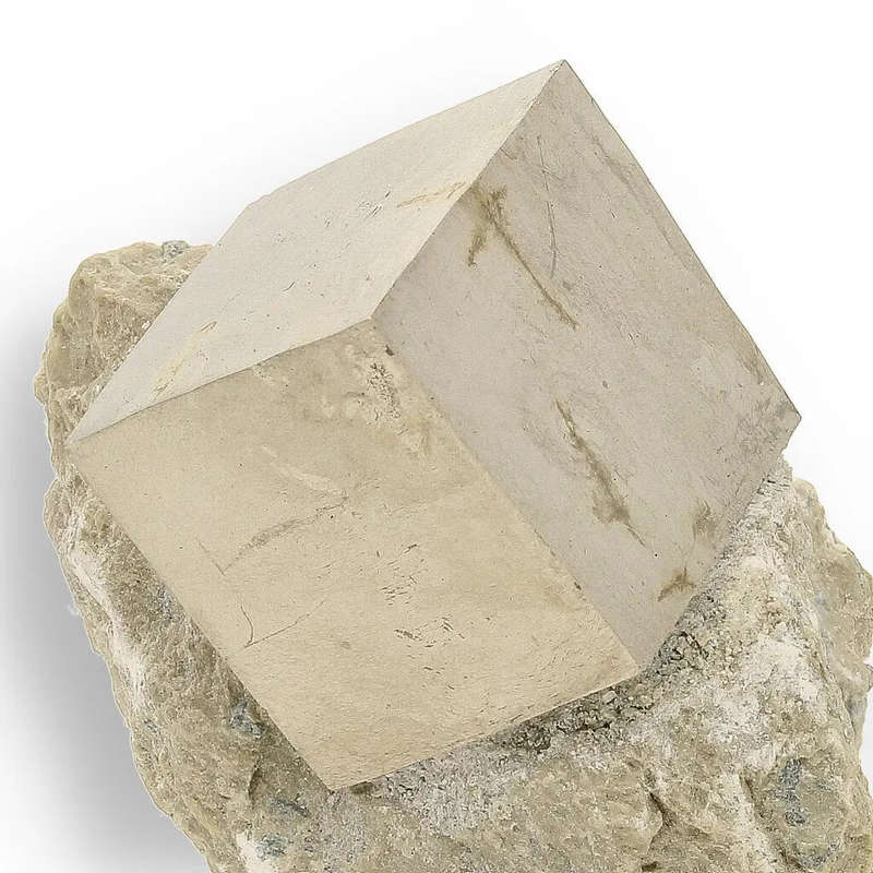 Premier Spanish Pyrite Cube on Matrix - Navajún Classic