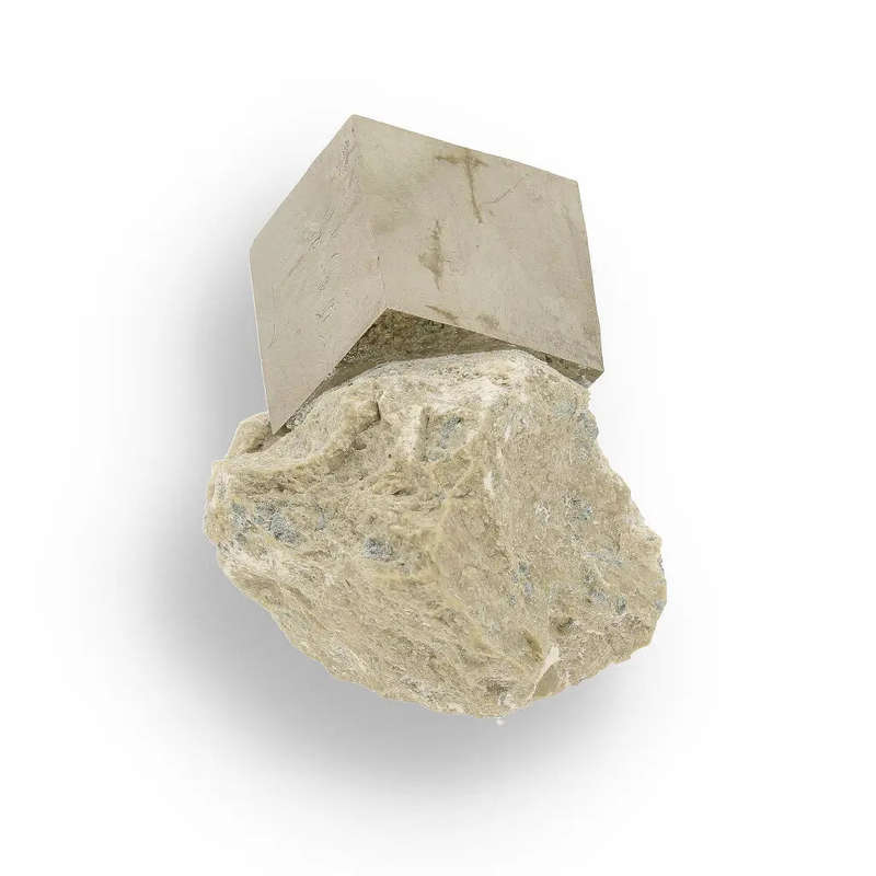 Premier Spanish Pyrite Cube on Matrix - Navajún Classic