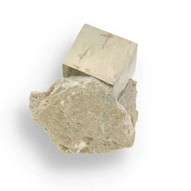 Premier Spanish Pyrite Cube on Matrix - Navajún Classic