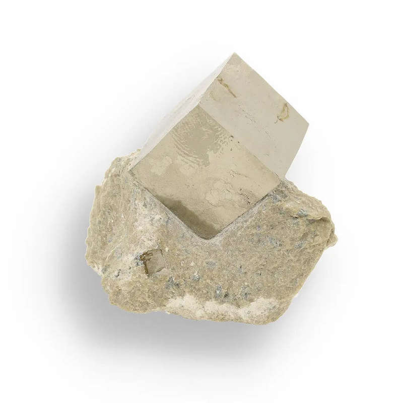Premier Spanish Pyrite Cube on Matrix - Navajún Classic