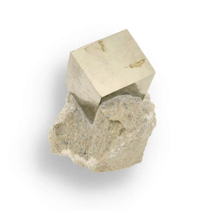 Premier Spanish Pyrite Cube on Matrix - Navajún Classic