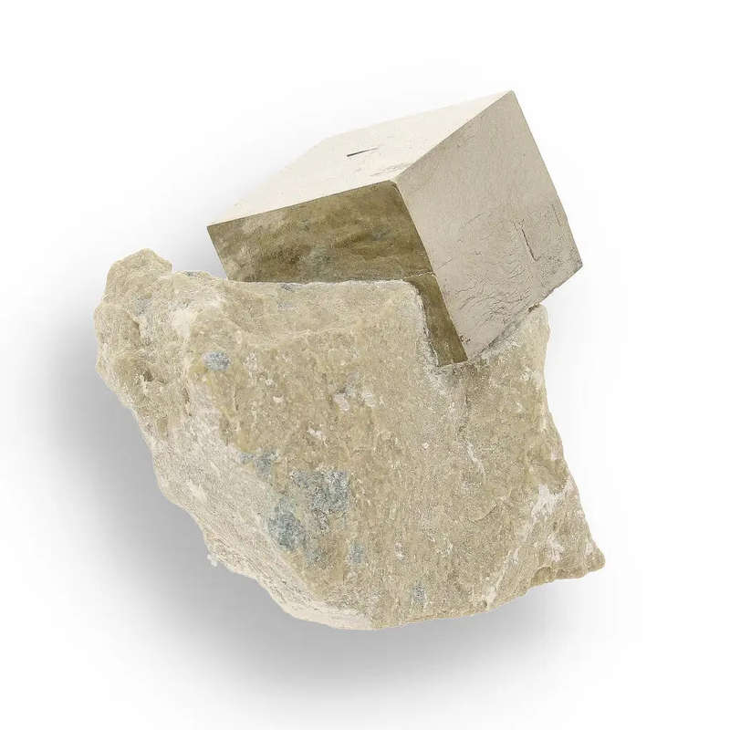 Flawless Navajún Pyrite Specimen - Cubic Crystal on Matrix