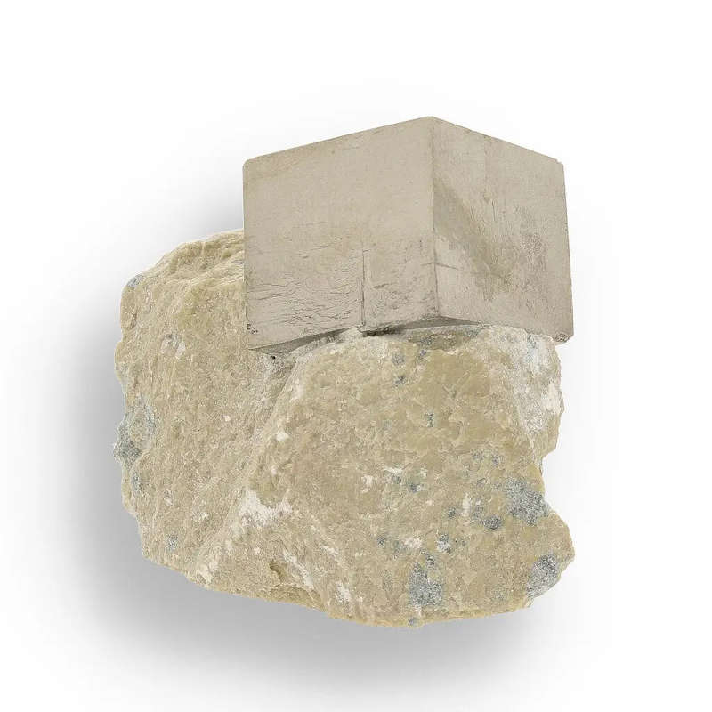 Flawless Navajún Pyrite Specimen - Cubic Crystal on Matrix