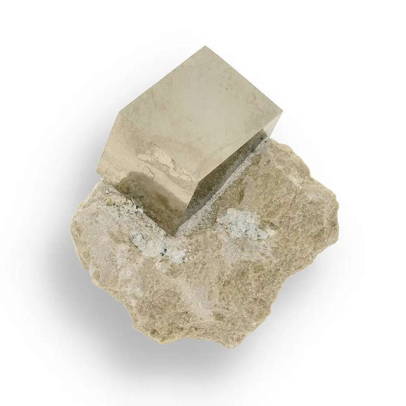 Invest Grade Navajún Pyrite - Rare Cubic Formation on Matrix