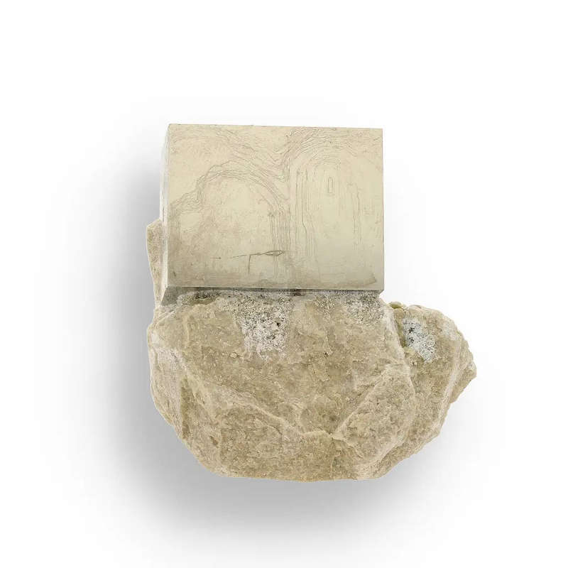 Invest Grade Navajún Pyrite - Rare Cubic Formation on Matrix