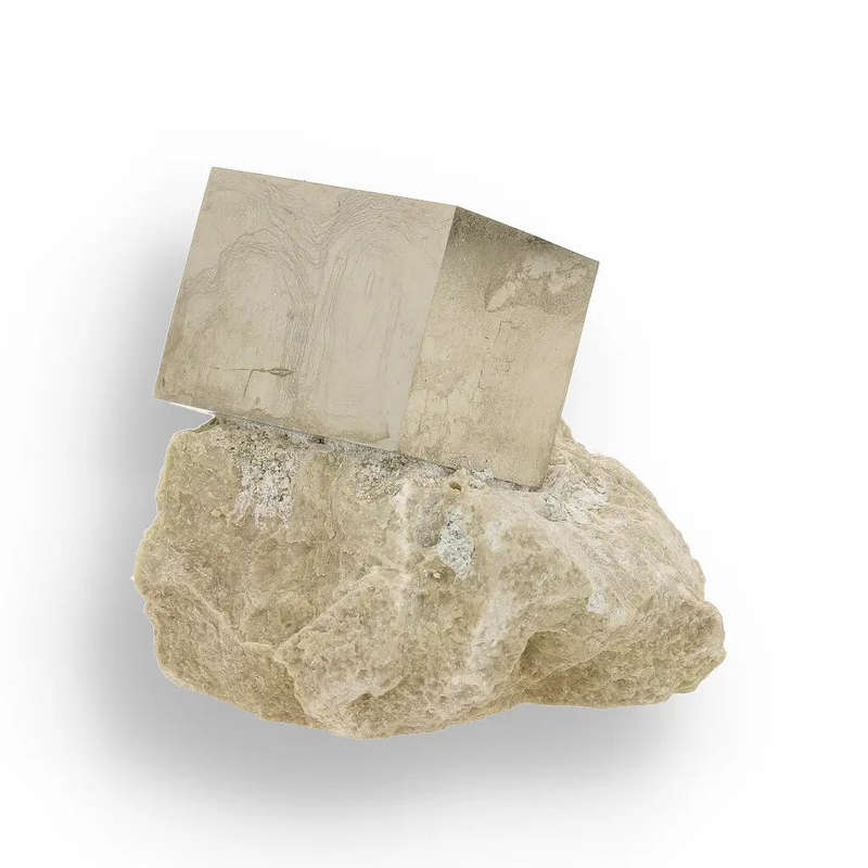 Invest Grade Navajún Pyrite - Rare Cubic Formation on Matrix