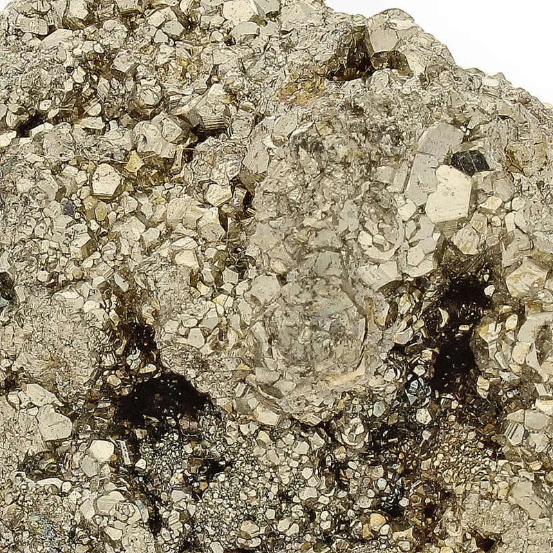 Iridescent Pyrite Cluster - Natural Formation from Peru