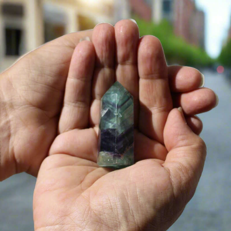 Fluorite Polished Point  Transformation & Insight