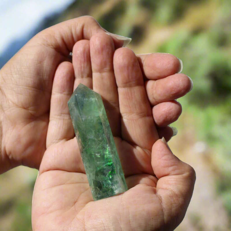 Fluorite Crystal Point  Positivity & Growth