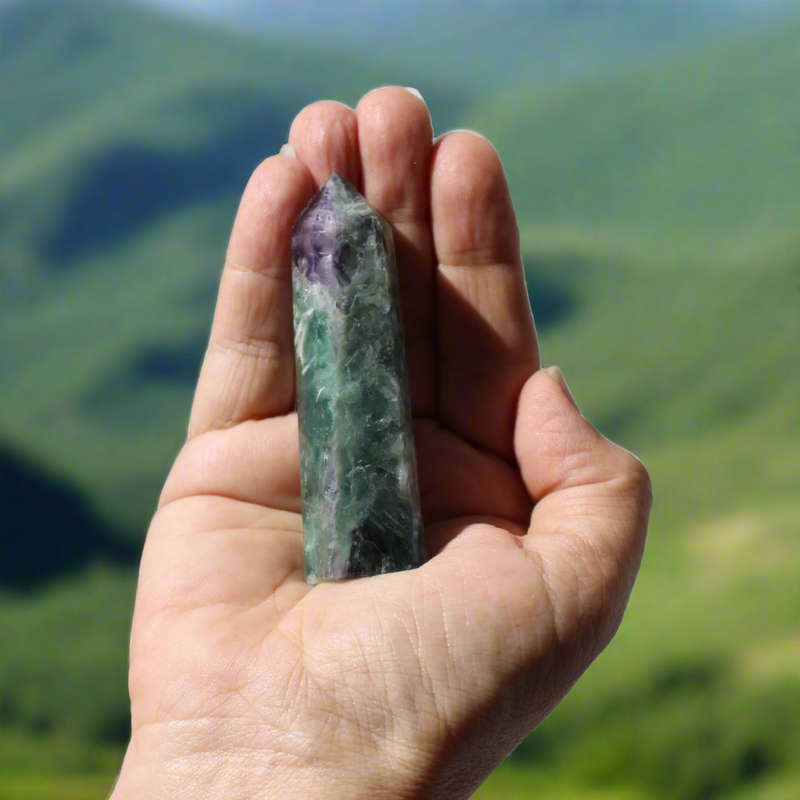Fluorite Crystal Point  Balance & Protection