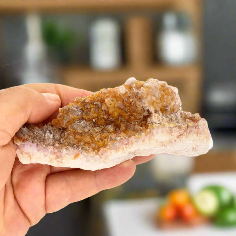 Golden-Zoned Ametrine Blade  Riemvasmaak Collector's Specimen