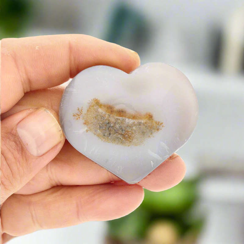 Agate Heart of Layered Natural Beauty