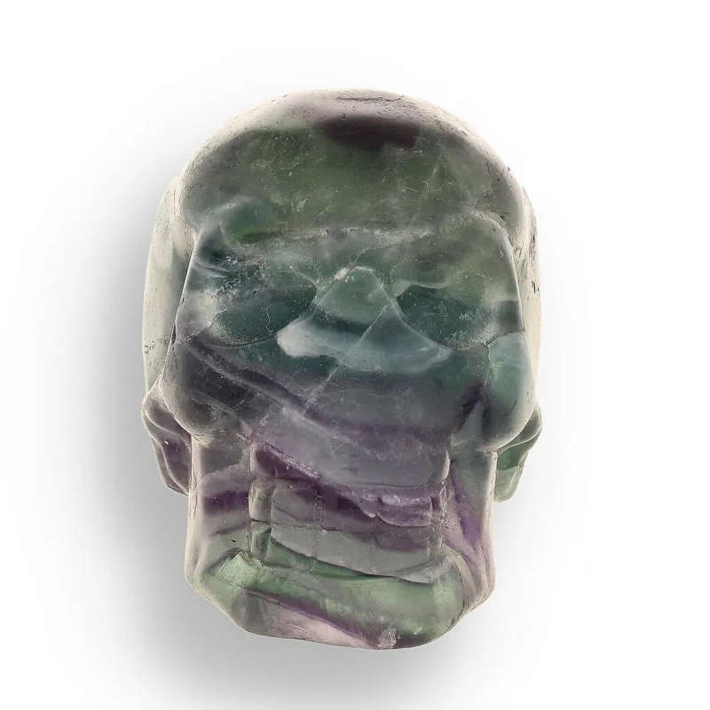Crystal Wisdom: Hand-Carved Fluorite Skull