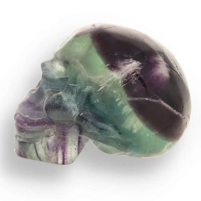 Crystal Wisdom: Hand-Carved Fluorite Skull