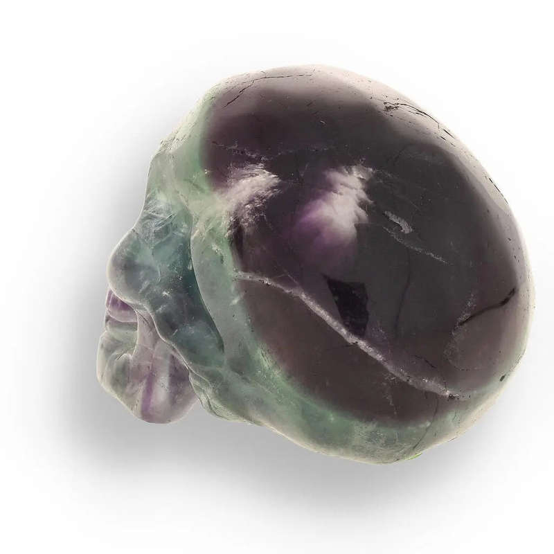 Crystal Wisdom: Hand-Carved Fluorite Skull