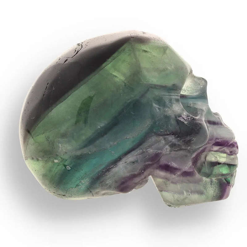 Crystal Wisdom: Hand-Carved Fluorite Skull