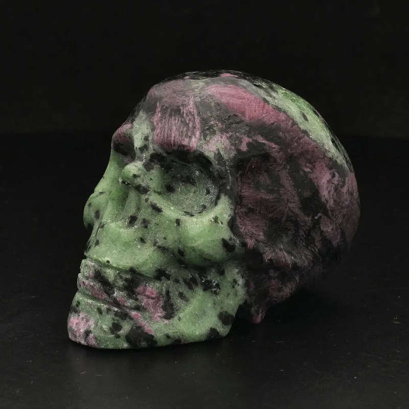 Skull of Vitality: Ruby Zoisite Crystal Creation