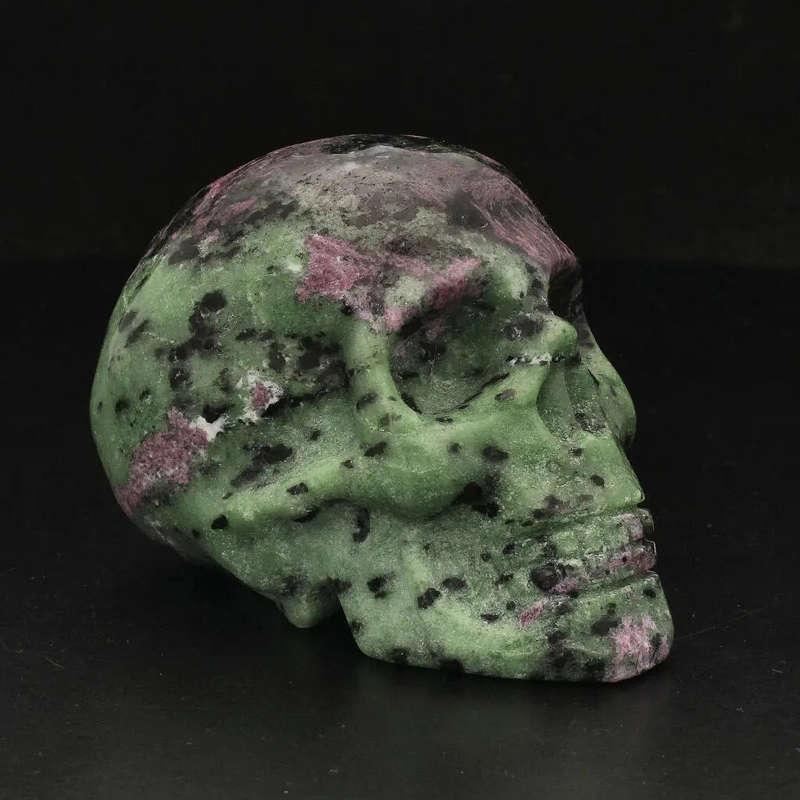 Skull of Vitality: Ruby Zoisite Crystal Creation