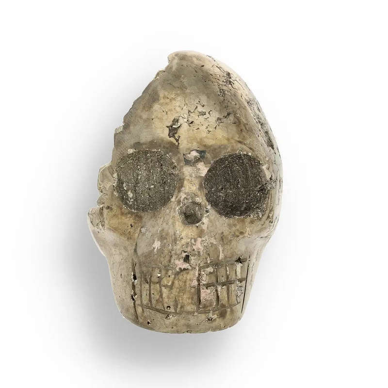 Ancient Wisdom Meets Modern Energy: The Pyrite Carved Skull