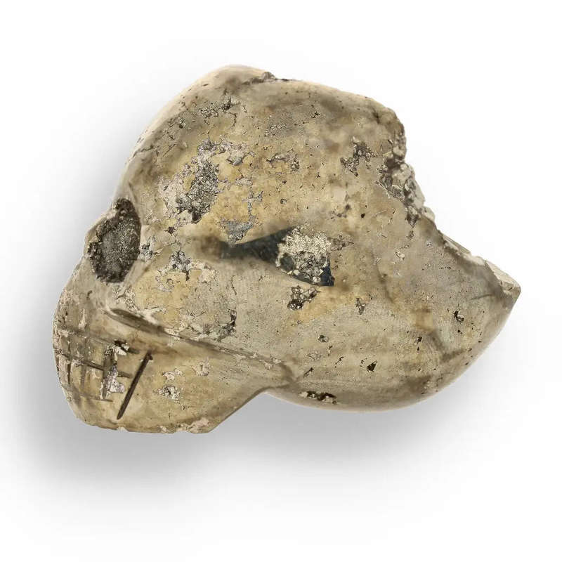 Ancient Wisdom Meets Modern Energy: The Pyrite Carved Skull