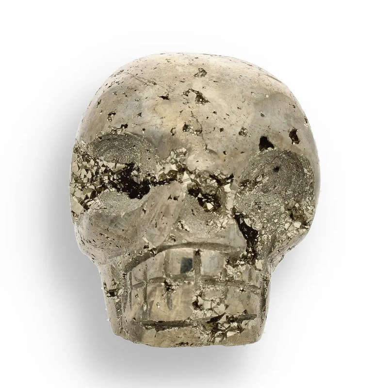 Fools Gold, Ancient Secrets: One-of-a-Kind Pyrite Carved Skull