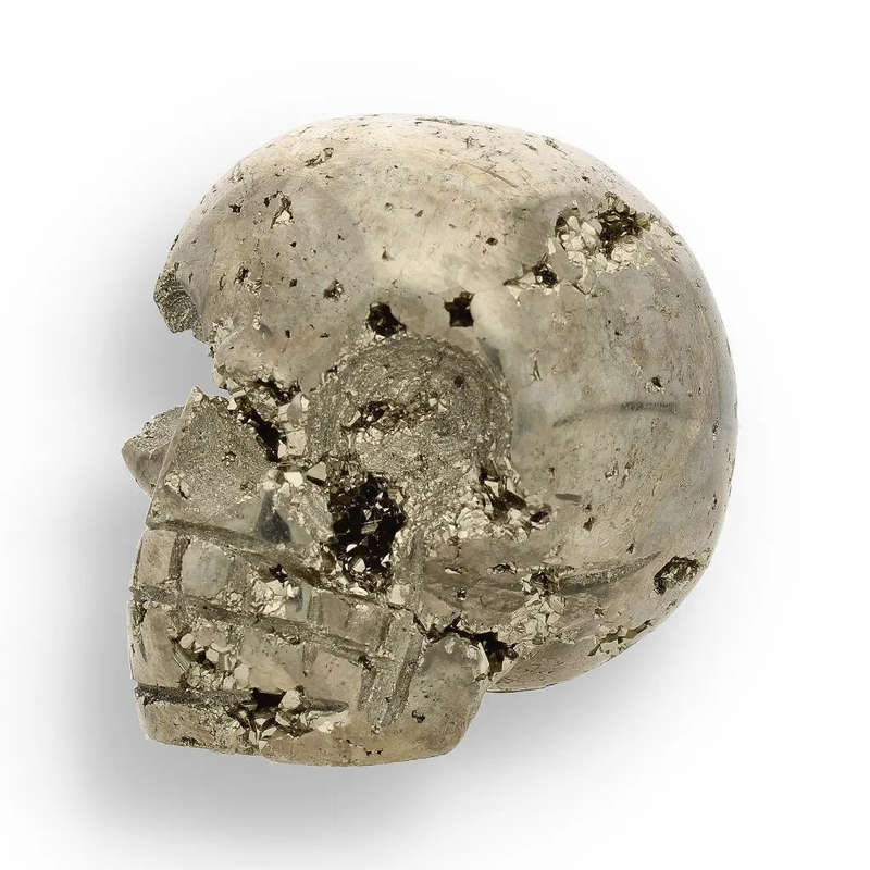 Fools Gold, Ancient Secrets: One-of-a-Kind Pyrite Carved Skull