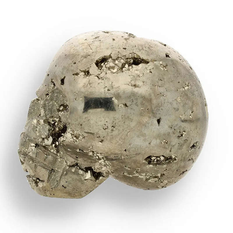 Fools Gold, Ancient Secrets: One-of-a-Kind Pyrite Carved Skull