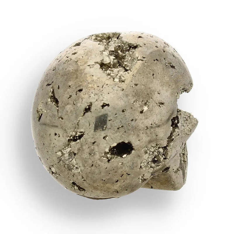 Fools Gold, Ancient Secrets: One-of-a-Kind Pyrite Carved Skull